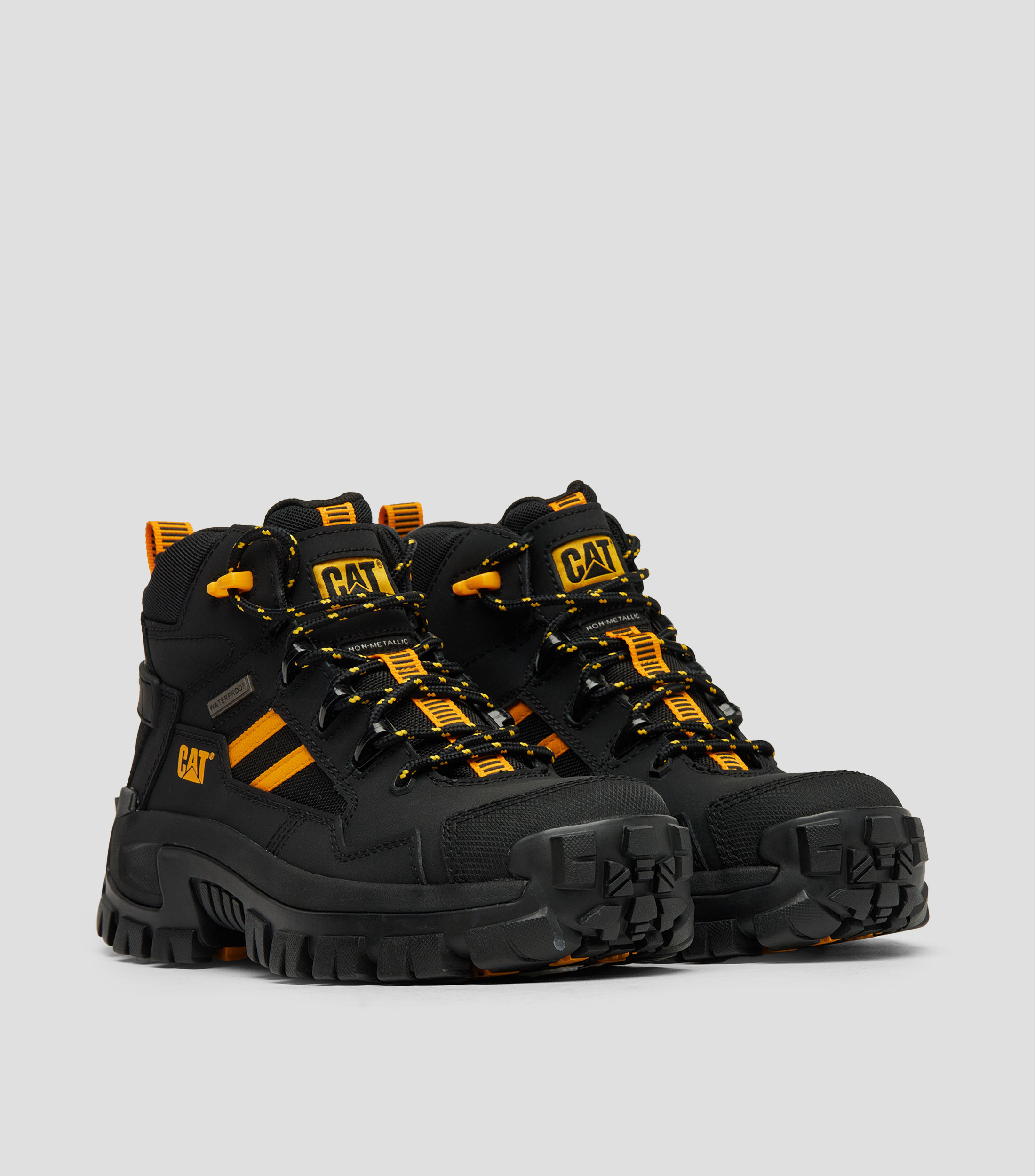 Botas en piel con tacón medio media luna Hombre
